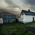 Little abandoned house in the prairie